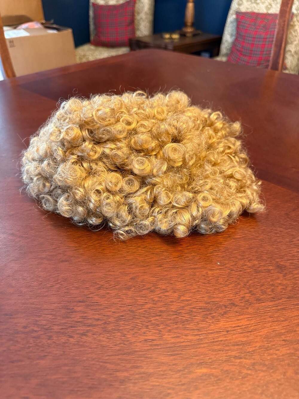 Adult Wig Short Curly Blonde Afro